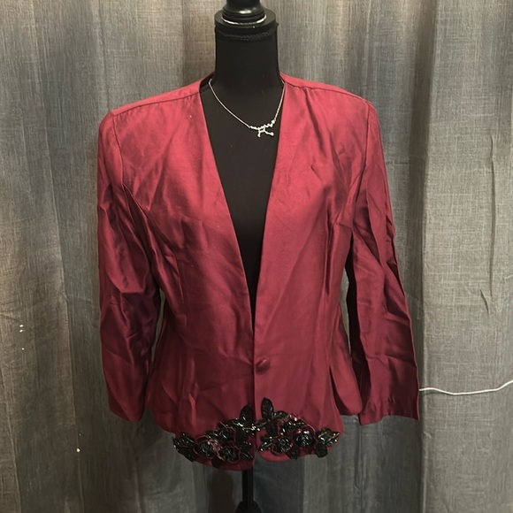 Vintage Red Karen Miller New York Jacket - Picture 1 of 5